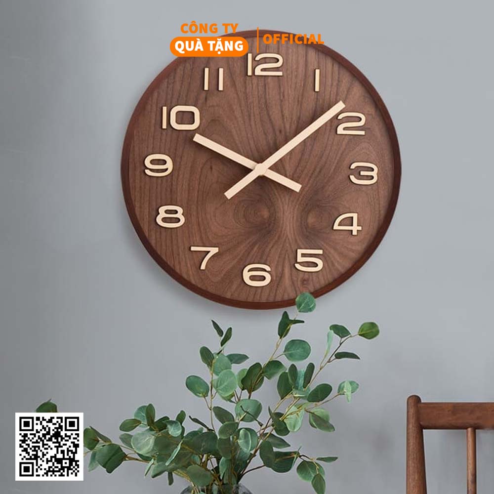 Đồng hồ treo tường gỗ