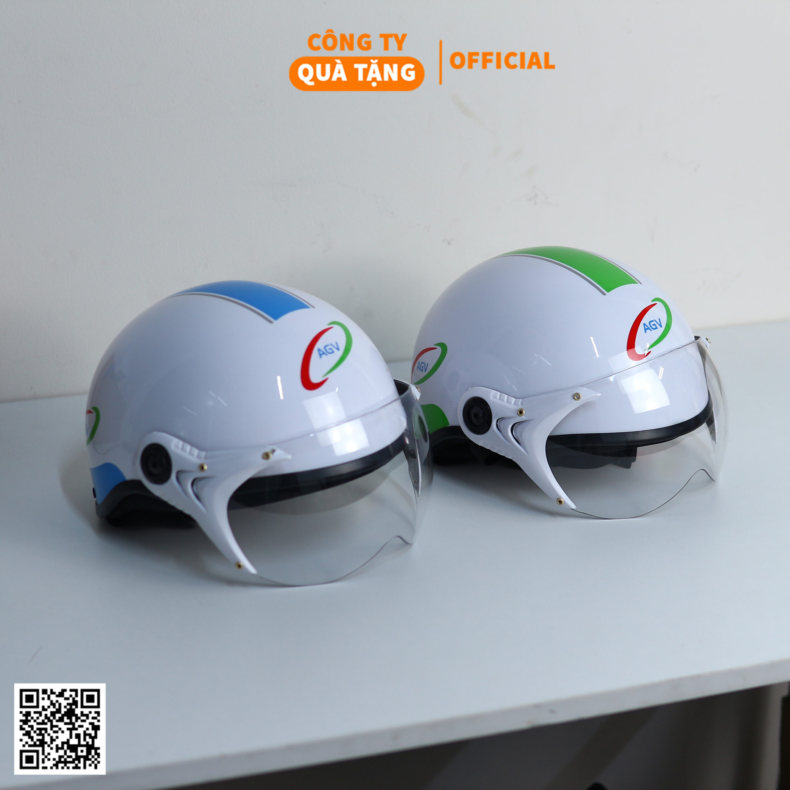 Mũ bảo hiểm in logo AGV