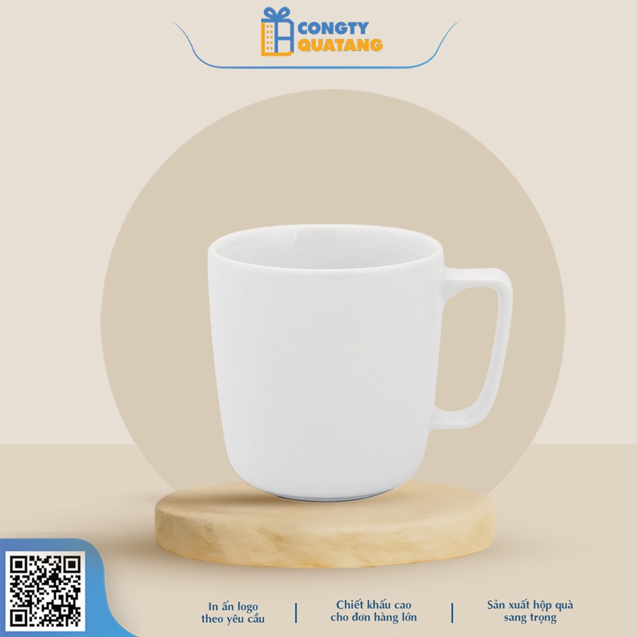 Ly Sứ Minh Long 0.38L Jasmine Trắng - Congtyquatang.com.vn