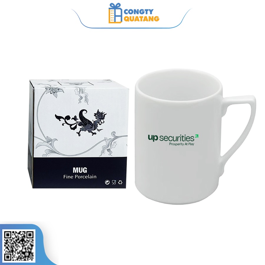 Ly Sứ Minh Long Quai Số 7 Jasmine Trắng 0.33L - Congtyquatang.com.vn