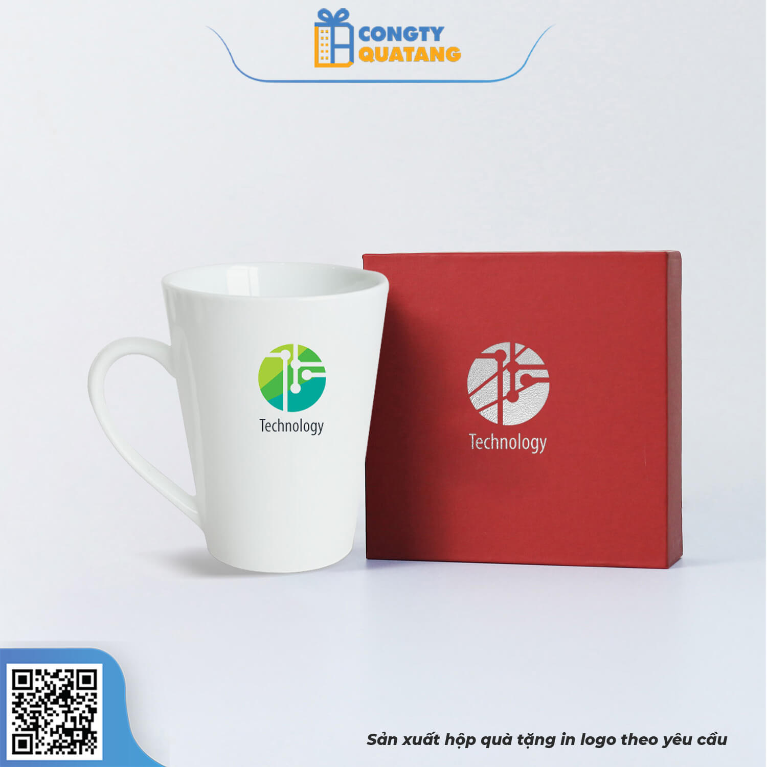 Ly Sứ Trắng Vát Nhỏ QT-CS124 - Congtyquatang.com.vn