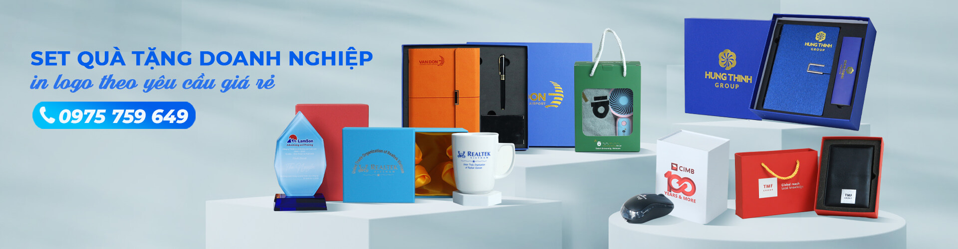 Set quà tặng doanh nghiệp - In logo, khắc tên theo yêu cầu