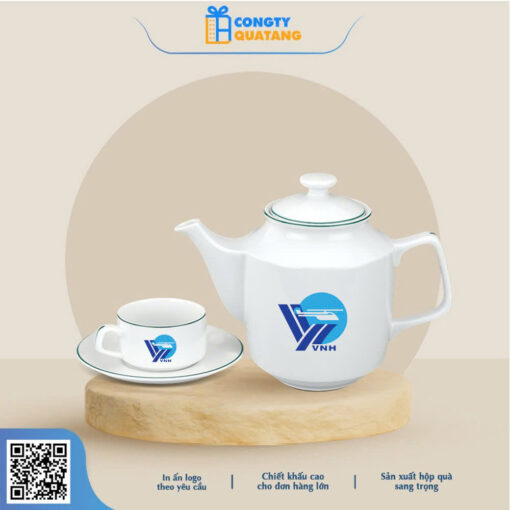 Bộ Ấm Chén Minh Long 0.7 L – Jasmine – Chỉ Xanh Lá 01071100903
