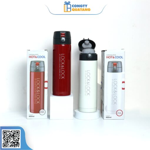 Bình Giữ Nhiệt LocknLock 450ml Cherry Vacuum LHC541 - Công ty Quà tặng