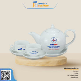 Ấm Chén Bát Tràng- Bộ Bưởi 650ml A011 - congtyquatang.com.vn