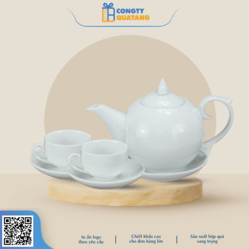 Ấm Chén Bát Tràng- Bộ Bưởi 650ml A011 - congtyquatang.com.vn