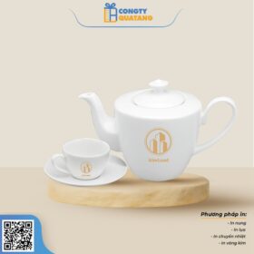 Bộ Ấm Chén Minh Long 0.45 L – Daisy – Trắng 1455200003 - Congtyquatang.com.vn