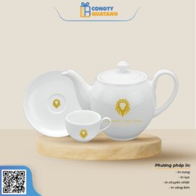 Bộ Ấm Chén Minh Long 0.5 L – Camellia – Trắng 1503800003 - Congtyquatang.com.vn