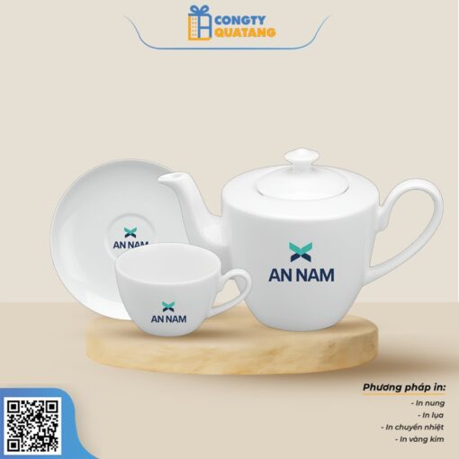 Bộ Ấm Chén Minh Long 0.65 L – Daisy – Trắng 1655200003 - Congtyquatang.com.vn