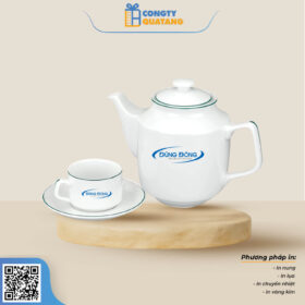 Bộ Ấm Chén Minh Long 0.7 L – Jasmine – Chỉ Xanh Lá 1071100903 - congtyquatang.com.vn