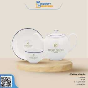 Bộ Ấm Chén Minh Long 0.8 L – Camellia – Chỉ Xanh Dương 1803802103 - congtyquatang.com.vn