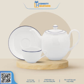 Bộ Ấm Chén Minh Long 1.1 L – Camellia – Chỉ Xanh Dương 1113802103 - congtyquatang.com.vn