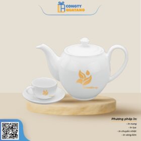 Bộ Ấm Chén Minh Long 1,1 L – Camellia – Trắng 1113800003 - Congtyquatang.com.vn