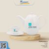 Bộ Ấm Chén Minh Long Cao 0.47 L – Anna – Trắng Ngà 68470300003 - Congtyquatang.com.vn