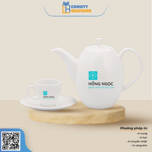 Bộ Ấm Chén Minh Long Cao 0.47 L – Anna – Trắng Ngà 68470300003 - Congtyquatang.com.vn