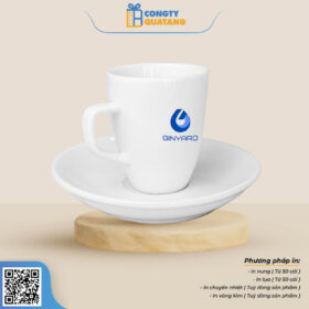 Bộ Ly Sứ Trắng Espresso 1 QT-CS119 - Congtyquatang.com.vn