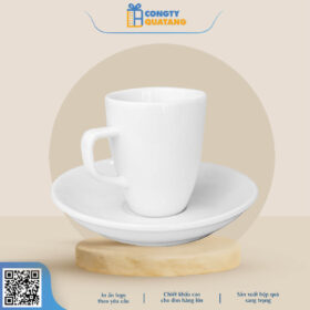 Bộ Ly Sứ Trắng Espresso 1 QT-CS119 - Congtyquatang.com.vn