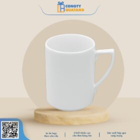 Ly Sứ Minh Long Quai Số 7 Jasmine Trắng 0.33L - Congtyquatang.com.vn