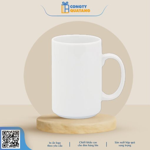 Ly Sứ Minh Long Quai Tròn 0.52L Jasmine Màu Trắng - Congtyquatang.com.vn
