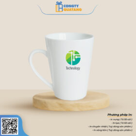 Ly Sứ Trắng Vát Nhỏ QT-CS124 - Congtyquatang.com.vn