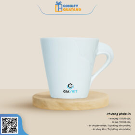 Ly Sứ Trắng Quai Xoắn QT-CS115 - Congtyquatang.com.vn